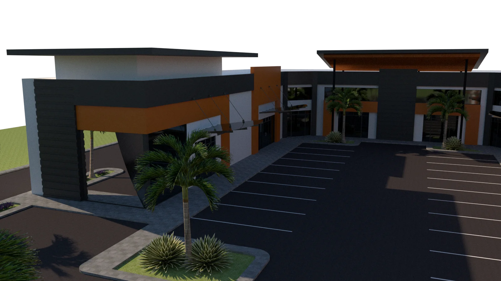 Shopping Plaza Design Concept - Auto Draft Render 11