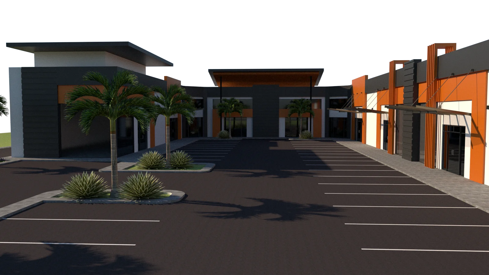 Shopping Plaza Design Concept - shoping-plaza-tx-render-2