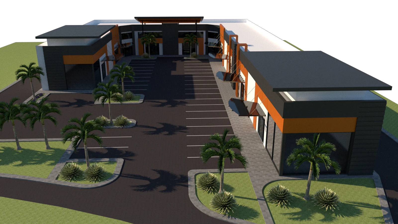 Shopping Plaza Design Concept - shoping-plaza-tx-render-3